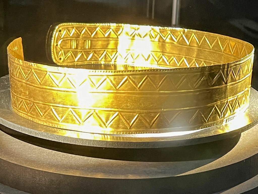 Bronze Age: A Golden Age for Jewellery - Gold Headband from Quinta da Agua Branca, Portugal